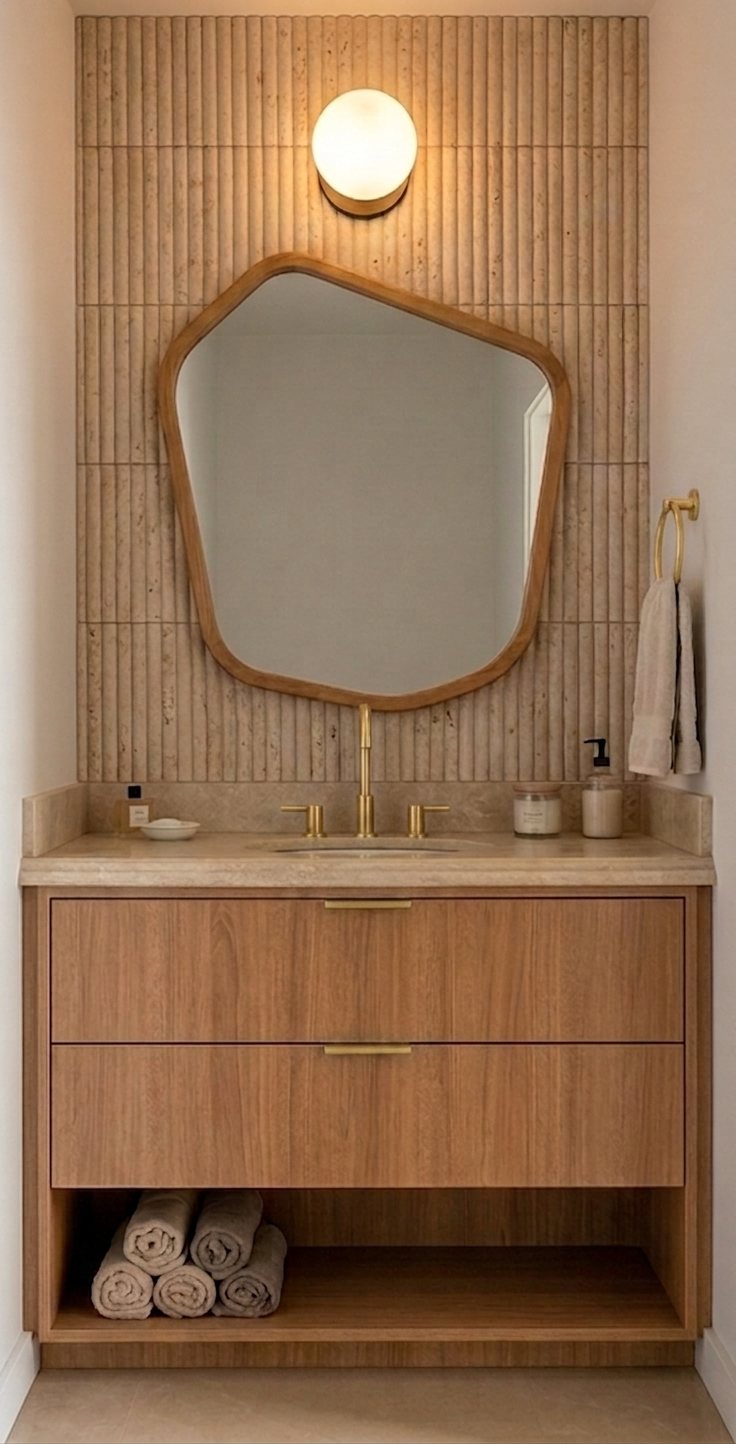 Antebaño con vanitory a medida